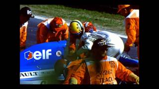 F1 GP Belgium 1992 Ayrton Senna saves Eric Comas during practise on friday [upl. by Anialad]