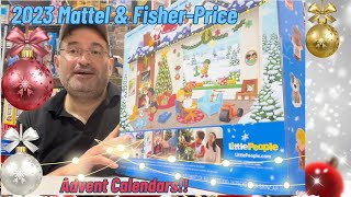 2023 Mattel and FisherPrice Advent Calendars [upl. by Enyalb220]