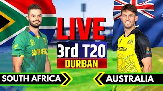 South Africa vs Australia 3rd T20 Live Scores amp Commentary  SA vs AUS T20 Live Scores AUS vs SA [upl. by Turner683]