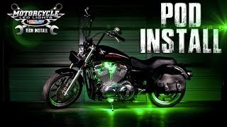 CHEAP motorcycle LED auxiliary lights  CREE U7 Installation  Overview [upl. by Anaxor]