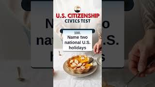 Question 100 US Naturalization Civics Test [upl. by Sosna]