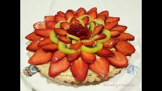 Crostata con fragole e mascarpone  Video veloce [upl. by Allekram]