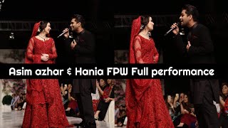 Asim azhar and Hania full performance on FPW 2019 [upl. by Aidnahs589]