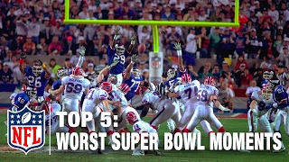 Top 5 Worst Super Bowl Moments of All Time  NFL NOW [upl. by Sixla773]