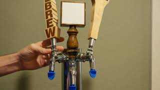 How to Align a Kegerator Tap Handle [upl. by Haughay]