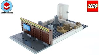 LEGO Modular Construction Site Speed Build [upl. by Drawets]