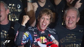 Sebastian Vettel Clinches Maiden World Title In Abu Dhabi [upl. by Goulden118]