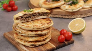 Arayes  lebanese meat stuffed pita bread easy amp delicious recipeASMR [upl. by Anera694]