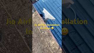 Jio Airfiber installation in village🛜 shorts trending airfiber jiojioairfiber ytshorts viral [upl. by Adirf173]