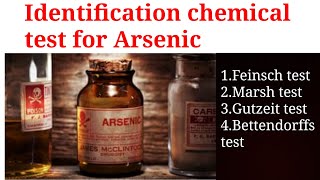 Detection test for Arsenic  chemical test for Arsenic  Arsenic metal poisoning [upl. by Aisa]