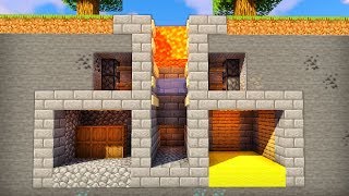 I Built a Secret Lava Base  Minecraft Gameplay [upl. by Ytsirt558]