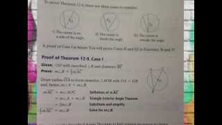 How do you prove the inscribed angle theorem [upl. by Orrocos]