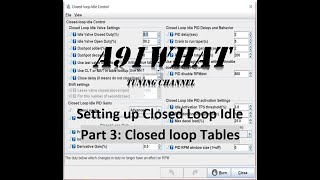 MegaSquirt TunerStudio Closed Loop Idle Tuning part3 [upl. by Aicittel]