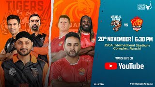 LIVE  Manipal Tigers VS Bhilwara Kings  Legends League cricket 2023  Match 6 [upl. by Lednik]