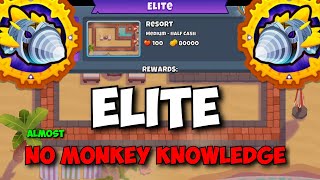 BTD6 Dreadbloon Half Cash Elite Tutorial  Almost No Monkey Knowledge  on Resort [upl. by Lauren]