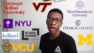 COLLEGE DECISION REACTIONS 2019 UMich Carnegie NYU Northwestern Juilliard AND MORE [upl. by Granlund]