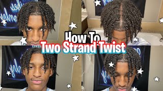 UPDATED How to two strand twist your own hair  Life With Jrocc [upl. by Otter]