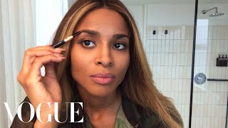 Ciara’s DaytoNight Makeup Refresh  Beauty Secrets  Vogue [upl. by Adnic482]