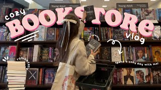 cozy bookstore vlog 🧸💌🎀✨spend the day book shopping with me at barnes amp noble  book haul [upl. by Ailecra916]