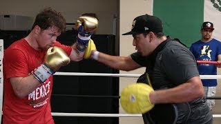 CANELO WORKING ON DEFENSE amp GAME PLAN TO BEAT GENNADY GOLOVKIN IN REMATCH FIGHT [upl. by Wendye]