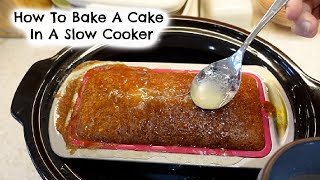 SLOW COOKER LEMON DRIZZLE CAKEE  HOW TO BAKE THE BEST CAKE  Kerry Whelpdale [upl. by Dash]