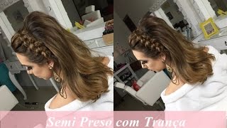 Tiara de trança  Cabelo curtomédio por Priscila Barbosa [upl. by Alaham924]