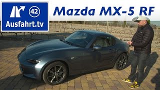 2017 Mazda MX5 RF Fahrbericht der Probefahrt Test Review [upl. by Eirelam]