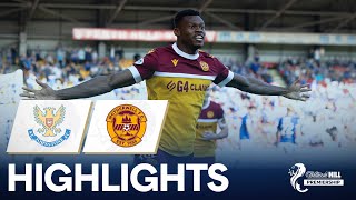 St Johnstone 12 Motherwell  Ebiye Nets Injury Time Winner  William Hill Premiership [upl. by Garik]