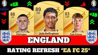 FIFA 25  ENGLAND RATING PREDICITONS EA FC 25 😱🔥  FT Saka  Bellingham  Palmer [upl. by Iroak358]