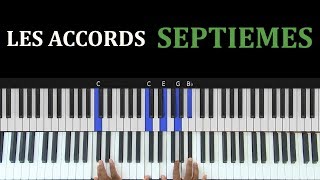 LES ACCORDS SEPTIEMES AU PIANO  Lesson 30 [upl. by Ahsielat]