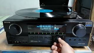 Aiwa AVDV75U prueba de audio con tocadiscos Sony PSQ7 [upl. by Sundstrom368]