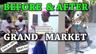 before amp after grandmarket  funny video  only in jamaica [upl. by Yhtac767]