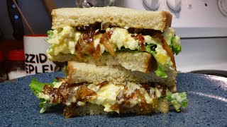 I Cant Stop Making this Egg Salad Sandwich Caramelized Onion [upl. by Sorce]