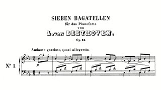 Beethoven 7 Bagatelles Op 33 with Score [upl. by Zahavi106]