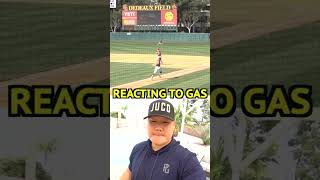 COLLEGE OUTFIELDER THROWING GAS [upl. by Anaigroeg]