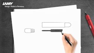 LAMY pico Pocket Pen – How to Change Refills [upl. by Auohp627]