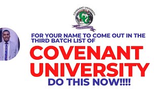 CU Aspirants DO this for your name to come out in third batch NOW [upl. by Clarie]