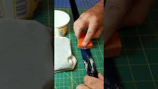 Applying Resolene acrylic finish [upl. by Ahsaek]