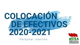 Vídeo guía de apoyo en la solicitud Colocación de efectivos 2021 personal interino [upl. by Albrecht]