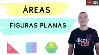 APRENDA COM EXERCÍCIOS  ÁREAS DE FIGURAS PLANAS [upl. by Halac]