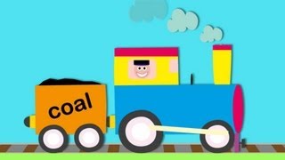 Trains for Children  Lets Builda Steam Train  Toddler Fun Learning [upl. by Otero]