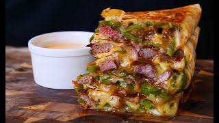 Steak Quesadilla with Chipotle Vinaigrette [upl. by Nnairak]