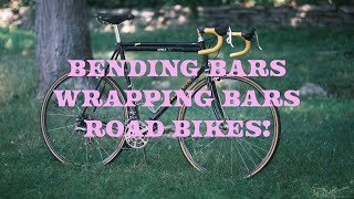 Bending a handlebar for my road bike build and grandis 1986 bike check [upl. by Aliekahs405]