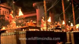 Ganga aarti in Varanasi [upl. by Ferri]