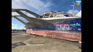 THE AFTERMATH OF SUPER TYPHOON ODETTE 5 FIBER GLASS WATER VESSELS WAS TOTALLY DAMAGED [upl. by Pegg862]