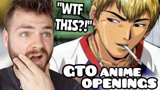 First Time Reacting to quotGTO the Animation Openings amp Endings 12quot  New Anime Fan [upl. by Euqinitram]