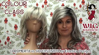 Wig Warrior Colour Class  ChromeRT1B vs Silver Sun RT8 by Estetica Designs [upl. by Yerrot]