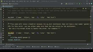 Key Not Found  Syntax Error Python syntaxerror [upl. by Sixela712]