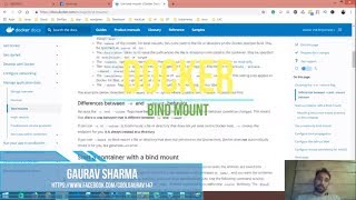 25 Docker in Hindi  Docker Bind mount [upl. by Eey]