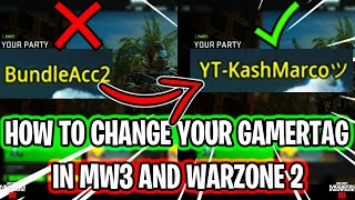 How to Change your Gamertag  add symbols in Modern Warfare 3Warzone 2 Activision Name Switch [upl. by Harbird689]